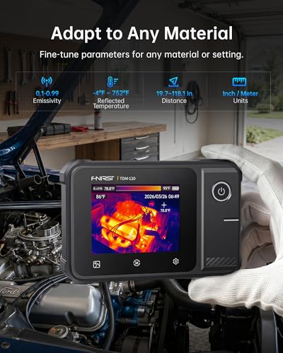 FNIRSI TDM-120 Thermal Imaging 120x90 IR Resolution, -4°F–752°F Temp - color: Thermal Imager