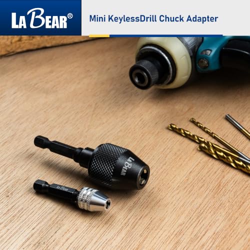 LABEAR Keyless Drill Chuck Adapter, 1.5-6mm, 1/4" Hex Shank - size: 1.5-6mm