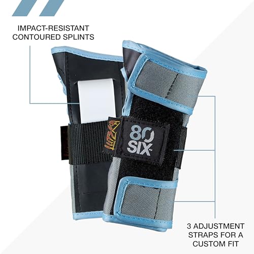80SIX Multi-Sport Pad Set– Protective Gear for Skateboarding, Biking, Roller Skating, and Scooter - color: Greg Lutzka Signature Edition, size: 14+ Medium/Large