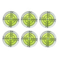 6Pcs Circular Bubble Spirit Levels 32x7mm Degree Mark Round Level Bubble Leveling Tool Measuring Layout Tools