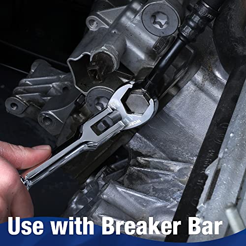 WORKPRO 3/8" Drive Crowfoot Flare Nut Wrench Set, Metric 10-19mm - size: Flare Nut Metric