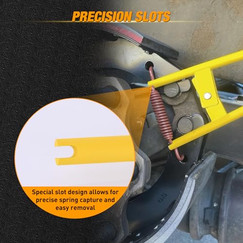 GOOACC Truck Brake Spring Tool LT890 Anchor Pin Spings Installer for Semi - color: Truck Brake Spring Tool Yellow