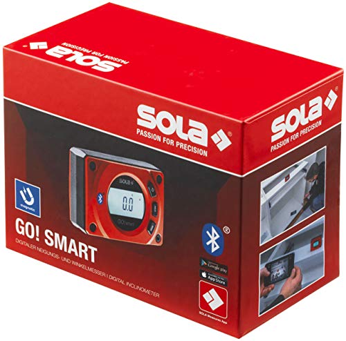 SOLA GO! Smart Digital Pocket Level with Bluetooth, Magnetic 3-Inch - size: 3-Inch, style: Digital, Bluetooth