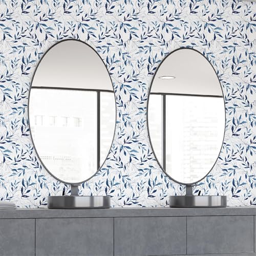 Main Street Peel and Stick Wallpaper Sheets, You Do Blue, 12-Pack - style: You do Blue