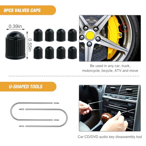 GOOACC 330Pcs Trim Removal Tool, Auto Push Pin Bumper Retainer Clip Set Fastener Terminal Remover Tool Adhesive Cable Clips Kit Car Panel Radio Removal Auto Clip Pliers, Black - color: 330Pcs Clips Removal Kit Black