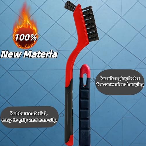 Nylon Brush Set, Small Brushes for Cleaning, Dual Head Crevice Brush, 3-Pc. - size: 3PCS Nylon Brushes