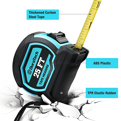 DURATECH 25FT Magnetic Double-Sided Tape Measure, Easy Read Measuring Tape - size: 25 FT, style: 1 Pack