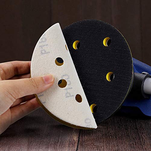 5-Inch 8-Hole Hook and Loop Sanding Discs, Orbital Sander Sandpaper Discs, 100 Pieces Round Sandpaper Set, 180 Grit - size: 180-Grit
