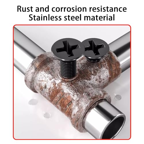 M3 Flat Head Machine Screws and Hex Nuts Kit 410 Pcs Black Countersunk Head Phillips Screws Bolts Nuts Assortment Kit 7 Sizes M3x4/6/8/10/12/16/20mm for Equipment Maintenance and Replacement - size: M3x4/6/8/10/12/16/20-410Pcs