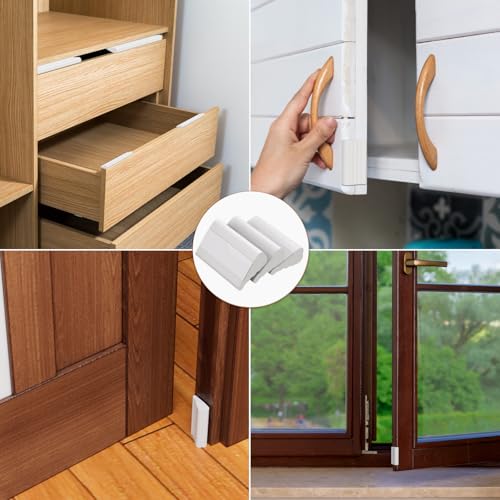 Kneelisa 196” Wedge-Shape Foam Window Weather Stripping Door Seal - color: White, size: 196"