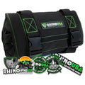 Rhino USA Tool Bag Roll - Heavy Duty Canvas Organizer for Tools - color: Green Black