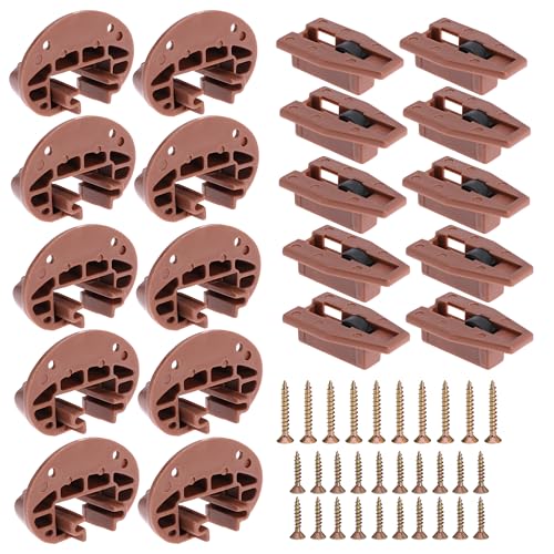 10PCS Drawer Slide Track Guide Glide for kenlin for Rite Trak 2 for Center Mount Drawer for Dressers, for Hutches and for Nightstand Drawer - style: 10 Sets