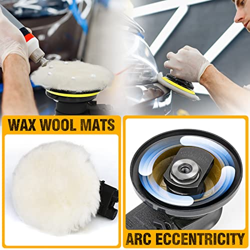 Autolock 6 Inches Air Random Orbital Sander, Pneumatic Palm Sander 1pcs - size: 6 Inch