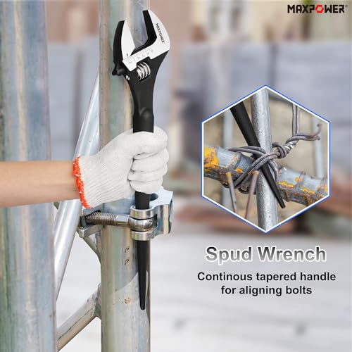 MAXPOWER 12 inch Spud Wrench, Max Jaw Opening 1-3/8 inch - size: 12 in. / 1Pcs