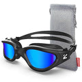 ZIONOR Swim Goggles, G1 SE Swimming Goggles Anti-Fog for Adult Men Women - color: B0-blue Lens Allblack Frame