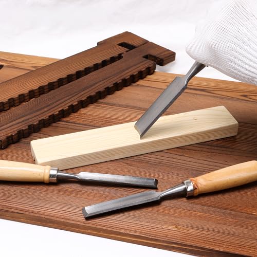 Semicircle Chisel Inner Edge Woodworking Gouge for Carpenter Wood Hand Chisel Tool Pack of 4