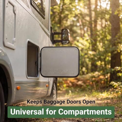 RV Magnetic Door Catch with Adhesives Screws - Easy to Install Camper Trailer Door Holder, Sturdy Stopper for RV Accessories (L) - size: Large