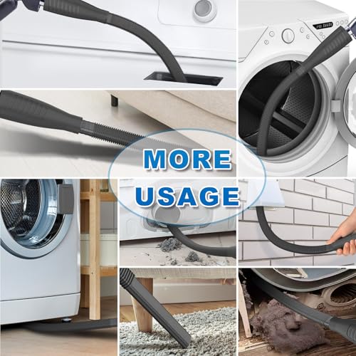 Sealegend Dryer Vent Cleaner Kit with Vacuum Hose Attachment & Brush Black - color: Black