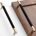 30 Pack 7 1/2 Inch 192 mm Gold and Black Cabinet Handles Cabinet Pulls Aluminum Handles Knurled Drawer Pulls Oxidation Finish with Diamond Pattern 8.6" Length (7.5" Hole Center) - color: Gold Black, size: 7 1/2 Inch