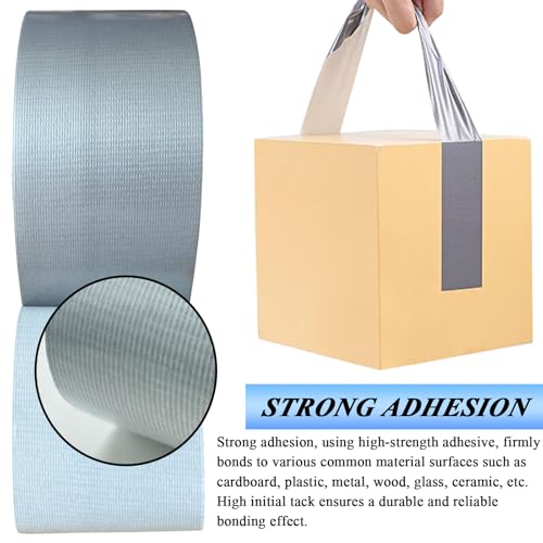3pcs Duct Tape Heavy Duty for Ductwork Repair - 65 FT*2 Inch*190μm, 70Mesh - size: 3 Rolls, 2" x 21 Yds
