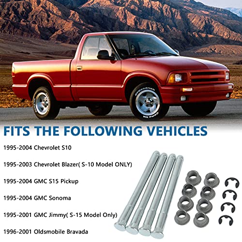 Door Hinge Pin Bushing Repair Kit, fit for Chevy S10 GMC S10 Pickup Blazer - size: 94-04 Door Hinge Pins
