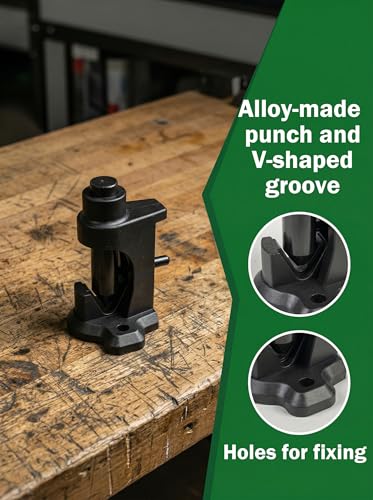 Hammer Lug Crimper Tool for 8 AWG to 4/0 AWG Battery Terminal Crimper Professional Wire Cable Crimping Tool for Copper Cable or Aluminum Cable, Hammer Crimping Tool