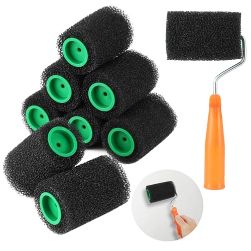 10 Pcs 4 in Foam Paint Roller Kit, High Density Sponge Foam Roller