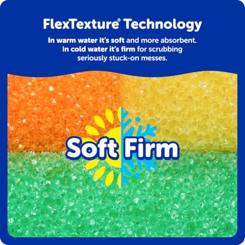 Scrub Daddy Scratch-Free Multipurpose Kitchen Sponges - Bulk Dish Sponges for Kitchen, Bathroom, Household Cleaning & More - Made with BPA-Free Polymer Foam (5 Count) - size: 5 Count (Pack of 1)