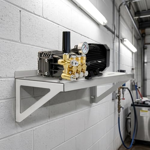 Pressure Washer Wall Mount Shelf, (silvery)