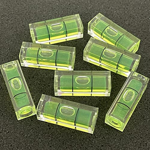 ZUJHPYMI 10Pcs Small Bubble Level 10x10x29mm Mini Square Bubble Spirit Levels Precision Measuring Layout Tools (10x10x29mm, Non-Magnetic) - size: 10x10x29mm, Non-Magnetic