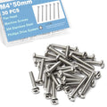 M4x50mm Machine Screws Pan Phillips Cross for Furniture Repairs 3D Printer - size: M4x50mm