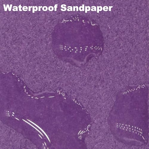 Micro Sand Paper Assortment Pack, 70PCS Wet Dry Sandpaper 120 to 600 Grit - style: Purple 80-600 Grit