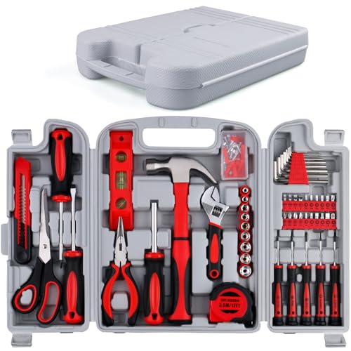 WINNER 156-Piece Delicate All-Purpose Home Tool Kit in Foldable Toolbox, Unisex | Complete and Essential Hand Tools Set for General House Repairs, Garage, Apartment, Office, Dorm, Perfect Holiday Gift - size: 156-Pc. Ultimate Tool Kit
