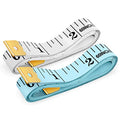 iBayam Soft Tape Measure 60" Double Scale Body & Sewing Tape, 2-Pack - color: White, Blue
