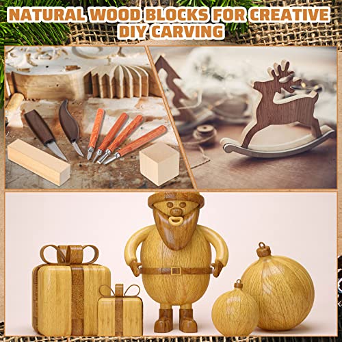 30 Pcs Wood Carving Tools Whittling Kit Include Hand Carving Knife Set Wood Blocks Cut Resistant Gloves Sawdust Brush Sharpening Stone Polishing Wax Sharpening Leather Storage Bag for Beginners