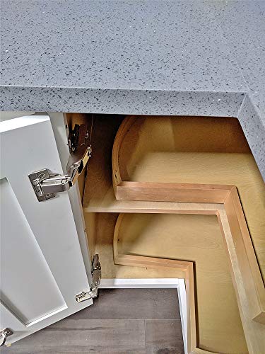 165 Degree Soft Close Cabinet Hinge, Single Pack Lazy Susan Corner Cabinet Hinge for Cabinet Frame to Door Connection, Kitchen Cabinet Hardware - size: 165 degrees