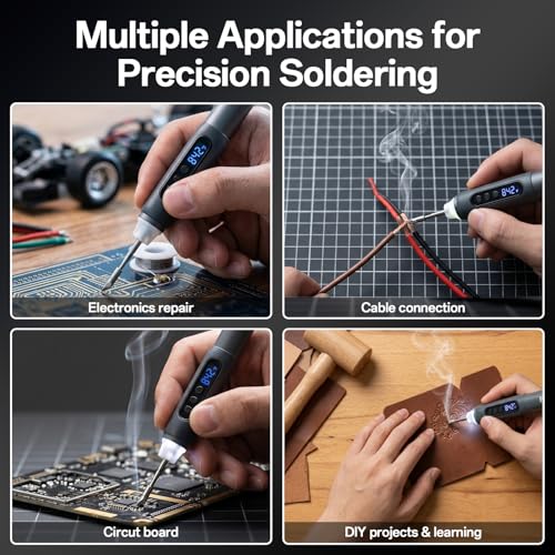 Bakon Cordless Precision Soldering Iron Kit - color: Silver