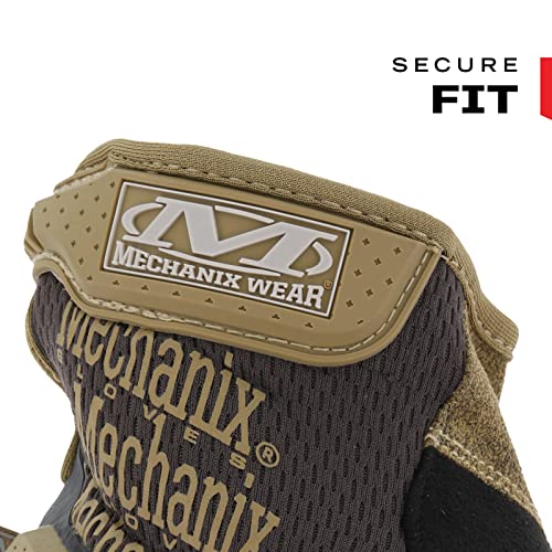 Mechanix Wear M-Pact Touchscreen Work Gloves Brown Medium - color: Brown, size: Medium