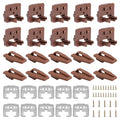 10 Set Drawer Guide Kit, Enhanced Commercial Slide Style Drawers for Kenlin Rite-Trak II 168, Vaughan Bassett, Legacy, Replacement Dresser Drawer Slides Repair Kit with Roller - style: 10 Set Drawer Guide