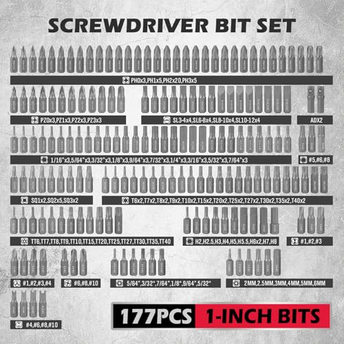260-Piece Ultimate Precision Screwdriver Bit Set, Premium Security Bit Set Includes Magnetic Security Bits, Nut Driver, Ratchet Wrench and Bits Holder - color: 260 Pcs Multi-tasker Kit