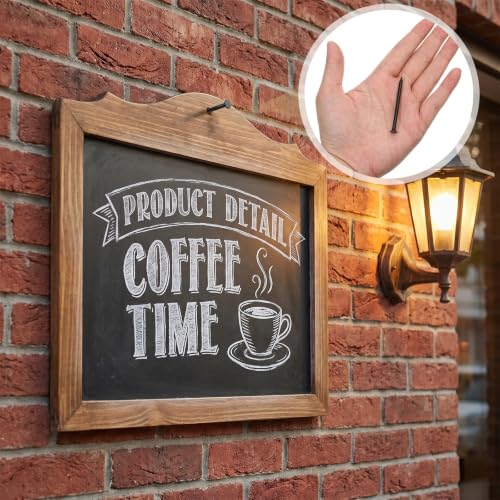 2 Inch Black Iron Nails, 30 PCS Antique Head Nail Decorative Nail for Hanging Pictures, Wall Nails Black Picture Hangers for Bedroom Bathroom Office Hanging Handmade Project Decoration Wall Decor