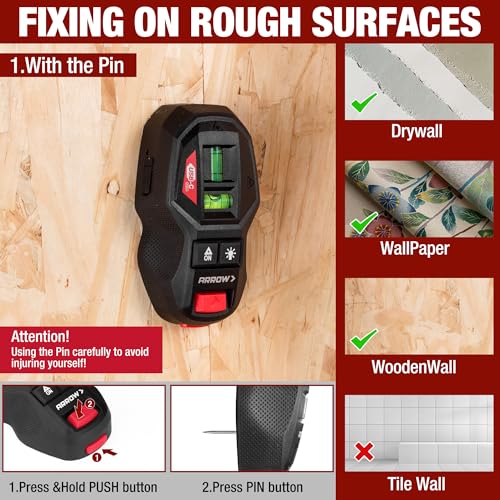 ARROW 2-in-1 Laser Level with Magnetic Stud Finder