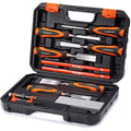 REXBETI 10pcs Wood Chisel Set, Heat-Treated Cr-V Alloy Blades Chisel Set