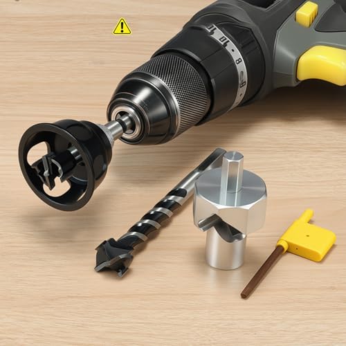 Drilling Guides Jig Tool, Vertical Bit Guides for Dog Hole Polishing Finishing, Aluminum Alloy Dowel Jig Kit with Right Angle Locator, Straight Hole Drill Fixture