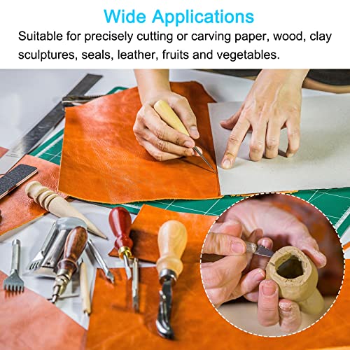 uxcell Wood Carving Knife Tools Chisels, 7mm 50# Carbon Steel Big Flat Sculpting Graver for DIY Craft Sculpture Carpenter Beginners Experts, Electroless Blackening, 2pcs - size: 7mm