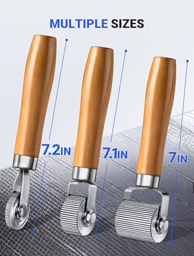 Heavy Duty Car Sound Deadening Roller Metal Installation Tool, 3 Pcs Auto Noise Roller for Car Sound Deadener Application, Rolling Wheel for Soundproofing Mat, Car Interior Audio Sound Insulation - size: 3-Pack