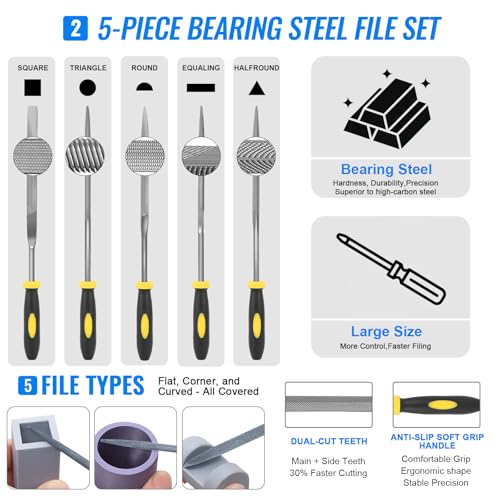 68Pcs 3D Printer Tools Kit with Storage Case, 3D Printer Accessories - Deburring Tool, 3D Printer Removing Scrapers, Metal Files, Brushes, Hand Drill, Tweezers, for Bambu Lab, Ender 3, Kobra, etc. - style: Professional Version