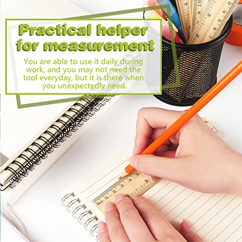 ZZTX 3 Pack Wooden Ruler 6 Inch（15 cm) - color: 3 Pack, 6 Inch