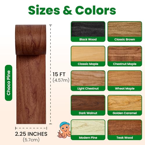 ECOHomes Wood Grain Repair Tape (Choco Pine, 2.25 Inch x 15 Feet) - color: Choco Pine, size: 2.25 Inch By 15 Ft
