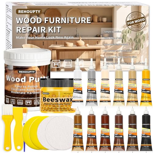 Wood Furniture Repair Kit, Large Capacity Kit for Scratch, Cracks, Holes